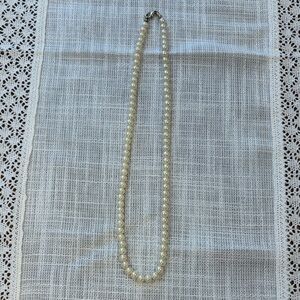 Vintage Single Strand Pearl Necklace